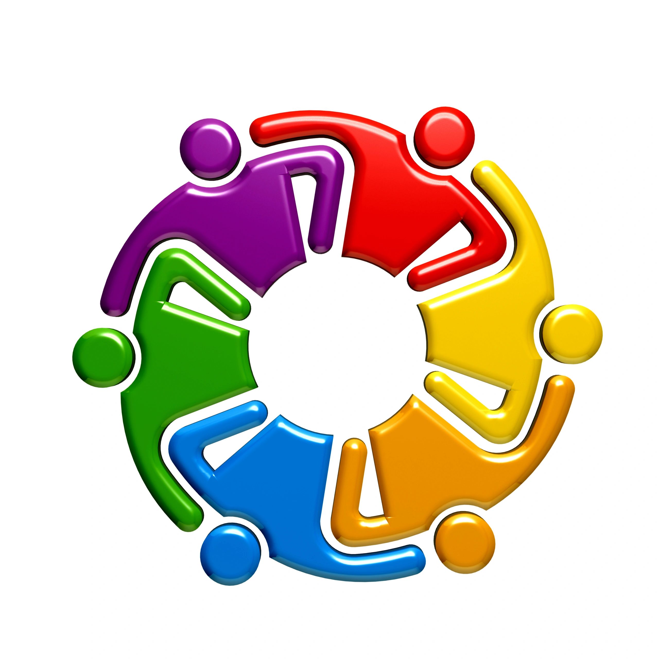 Colorful unity icon representing community and inclusion