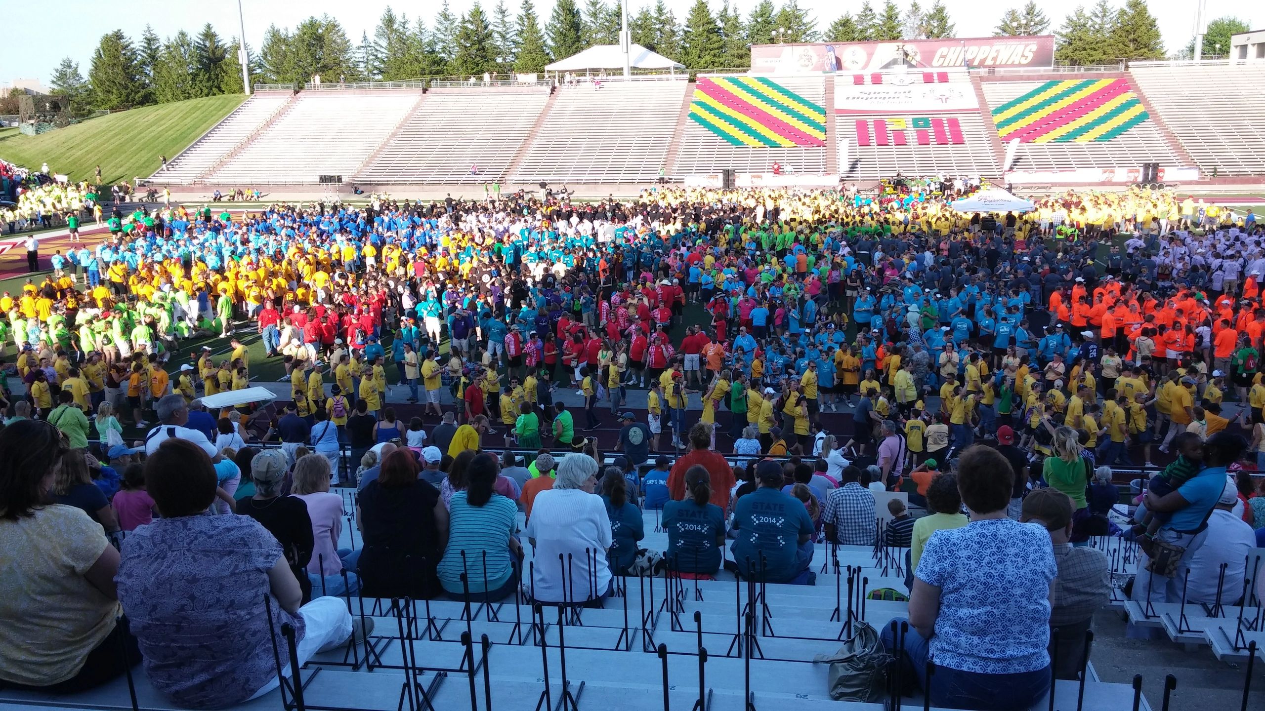 Special Olympics community event at stadium